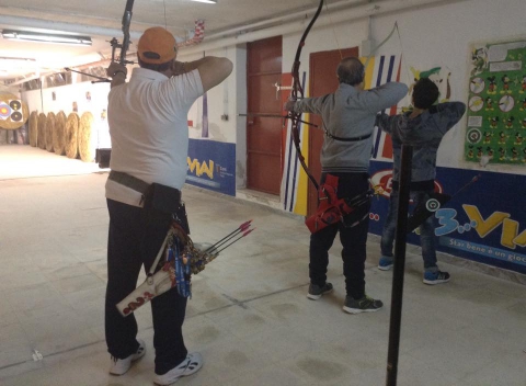 Enziteto, lì dove si pratica il tiro con l'arco: «Ma lo spazio è poco»